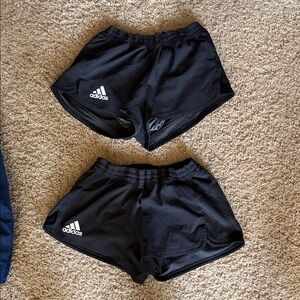 Adidas Women's Athletic Black Shorts Size Small (Lot Of 2) With liner
